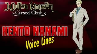 Jujutsu Kaisen Cursed Clash  Kento Nanami ENGLISH  JAPANESE Voice Sounds [upl. by Elleinnad]