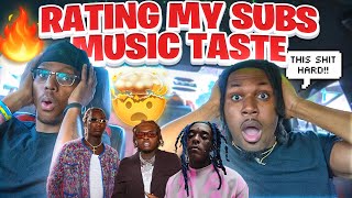 I RATED MY SUBSCRIBERS FAVORITE SONGS FROM 1 TO 10😳🔥 [upl. by Asseniv]