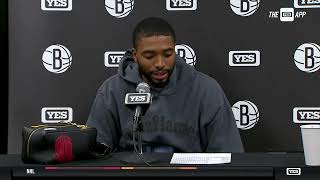 Mikal Bridges on slow start vs Bulls [upl. by Amor]