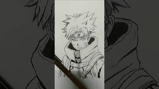 Naruto drawing like and subscribe for more anime naruto shorts [upl. by Yssirk]