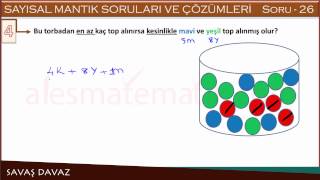 ALES Sayısal Mantık Soru 026  Kötü Şans Soruları [upl. by Pudendas]