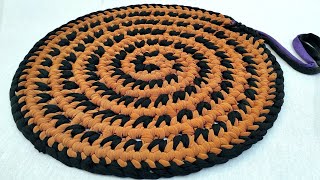 HOW TO TURN MACAROME KNOTS INTO DOORMAT Doormat making at home paydan banane ka tarika DIY [upl. by Odericus243]