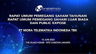 PUBLIC EXPOSE TAHUNAN  PT MORA TELEMATIKA INDONESIA TBK [upl. by Nothgierc]