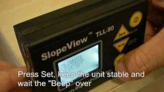 SlopeView TLL90 Digital Protractor Inclinometer Laser Manual Calibration [upl. by Alec]