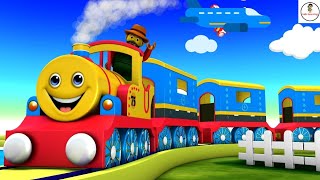 Choo Choo Train Song  Nursery Rhymes For Children  Kids Learning [upl. by Salohcin638]