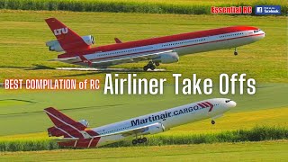 BEST COMPILATION of RC AIRLINER TAKE OFFS [upl. by Ydassac974]