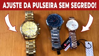 COMO AJUSTAR A PULSEIRA DO RELÓGIO  Naviforce Curren Nibosi Cassio Orient Champion [upl. by Goldenberg]