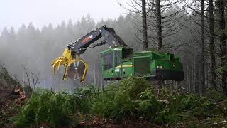 John Deere 959M Feller Buncher Showdown [upl. by Brynn666]