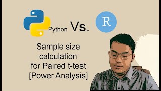 Python Vs R Power analysis to calculate sample size for Paired ttest [upl. by Aseret]