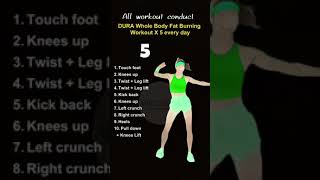 All workout conduct DURA Whole Body Fat Burning Workout X5 every day arpita workout exercise 🏋️😃 [upl. by Esaertal]