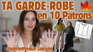 Comment créer une garderobe dautomne avec seulement 10 patrons  🍁 ✂️ patron gratuit inclus [upl. by Airotnahs]