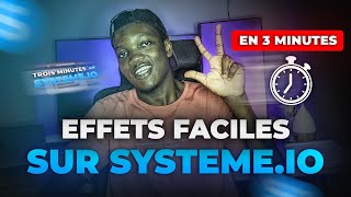 Comment faire des effets sur systemeio [upl. by Landing]