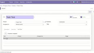 TaskSubtask checklist Odoo [upl. by Elmira]