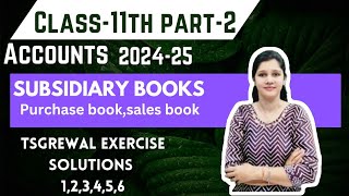 subsidiary books class 11  subsidiary books of accounts class 11 practical problems [upl. by Emilio379]