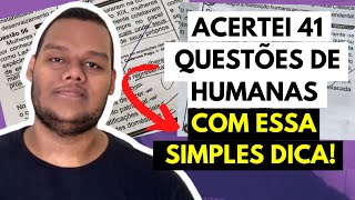 COMO ACERTAR quase QUALQUER QUESTÃO DE HUMANAS NO ENEM  MESMO SEM SABER O CONTEÚDO [upl. by Inglis]