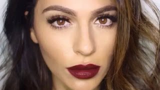 Dark Lipstick Makeup Tutorial  Lipstick Tutorial  Teni Panosian [upl. by Ardene]