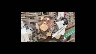 Woodturning  the manyeyed log woodturning woodworking wood workshop diy handmade maker [upl. by Delmar667]