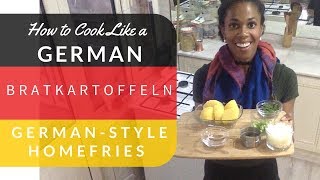 Bratkartoffeln GermanStyle Home Fries Vegetarian Version [upl. by Jessy]