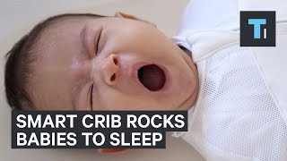 Smart crib automatically rocks babies to sleep [upl. by Adnael724]