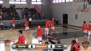 Varsity Boys Basketball Davis High School vs Wasatch Academy [upl. by Obau]