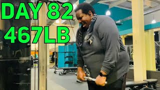 Weight Loss Day 82  Chest and Triceps 467lb [upl. by Relyuhcs535]