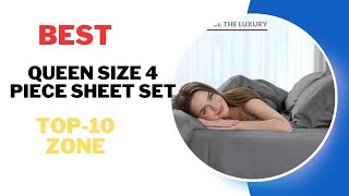 Best Queen Size 4 Piece Sheet Set Products Review 2024 [upl. by Ikiv]