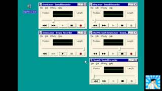 Fun with SNDREC32EXE Clown Staples [upl. by Atiner]