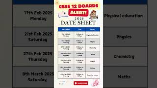 CBSE Board Class 12 EXAM Dates Out [upl. by Nita]