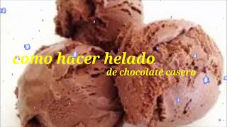 🍨HELADO DE CHOCOLATE CON 3 INGREDIENTES😋 [upl. by Miller]