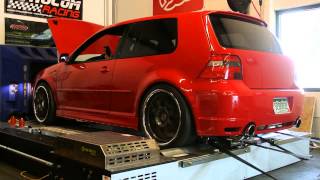 800HP VW R32 United Motorsport Tuned On E85 Dyno Pull [upl. by Oirretna]