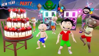 Pagal Bittu Sittu 163  Bittu Ka New Year Party Cartoon  Happy New Year 2024 Cartoon [upl. by Verda774]