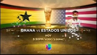 Ghana vs USA 2014 FIFA World Cup Univision Promo [upl. by Lluj]