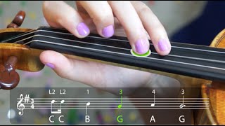 How to play Happy Birthday  Easy Beginner Song  Violin Tutorial [upl. by Limbert538]