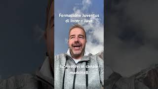 Formazione Juventus probabile di Inter Juve di stasera ore 2045 [upl. by Salangia]