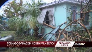 Tornado hits Palm Beach Gardens leaving extensive damage [upl. by Anhoj]