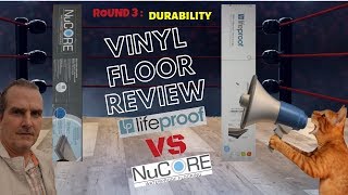 Lifeproof vs Nucore Vinyl Flooring Review  Durability Torture Test for Scratching amp Denting  LVP [upl. by Aiuqal]