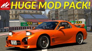 THE BIGGEST PACK EVER  34 Street Cars In 6 Minutes  Assetto Corsa Download Links [upl. by Dianuj]