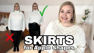 Dos amp Donts of SKIRTS for APPLE SHAPED BODIES  plus size outfit inspiration [upl. by Misaq447]