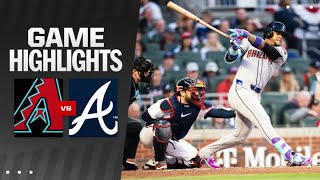 Dbacks vs Braves Game Highlights 4524  MLB Highlights [upl. by Seppala403]