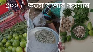 ৫০০টাকার কতো বাজার করলাম আমি। বাজার ব্লগ।আর কিভাবে করলামUrmisvlog3 [upl. by Ahsahs]