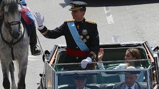 Spains King Felipe VI crowned [upl. by Anikahs]