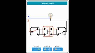 Three way switch Single Line wireing diagram [upl. by Revkah]