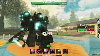 atro camera titan หัวกล้องสุดโหดเเต่โหดเพิ่มอีก Roblox Titan tower deffense [upl. by Alyakem]