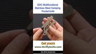 EDC Multifunctional Stainless Steel Camping Pocket knife [upl. by Electra532]