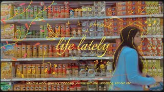 🍞🍋slice of life ep 12 lots of work grocery shopping journal with me unboxing eating out etc🥦 [upl. by Vern]