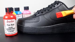 How To Customize Black Air Force 1s 🎨👟 EASY [upl. by Archambault666]