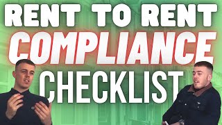 Rent to Rent Compliance amp Insurance Checklist  7 Simple Steps [upl. by Okimat214]