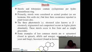 Introduction Steroids Cardiac Glycosides amp Triterpenoids [upl. by Adniralc]