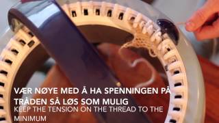 Hvordan strikke et sjal  How to knit a shawl  Prym Maxi knitting mill [upl. by Buerger342]