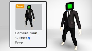 NEW GET THIS FREE CAMERA MAN BUNDLE IN ROBLOX NOW 😎 [upl. by Joby]